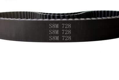 S8M rubber timing belt pitch 8mm width 10mm length 728 mm 91 teeth